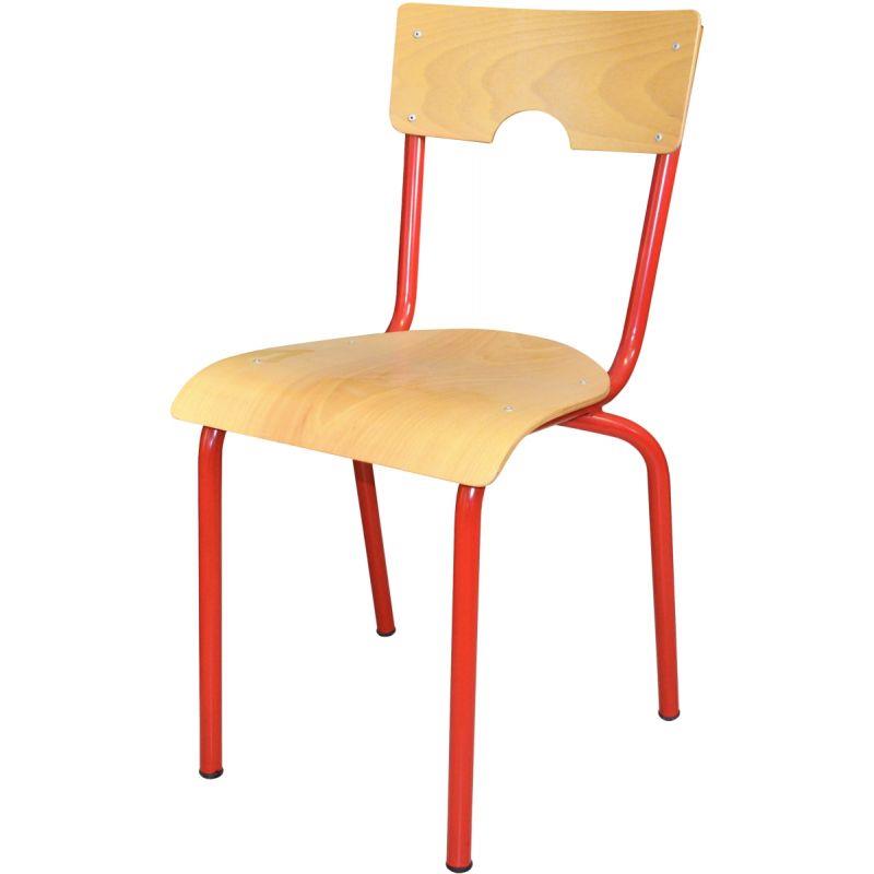 Image de  Chaise 4 pieds T5 rouge 