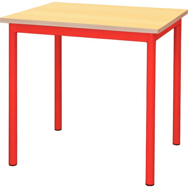 Image de  Table maternelle 60x50cm T2 rouge 