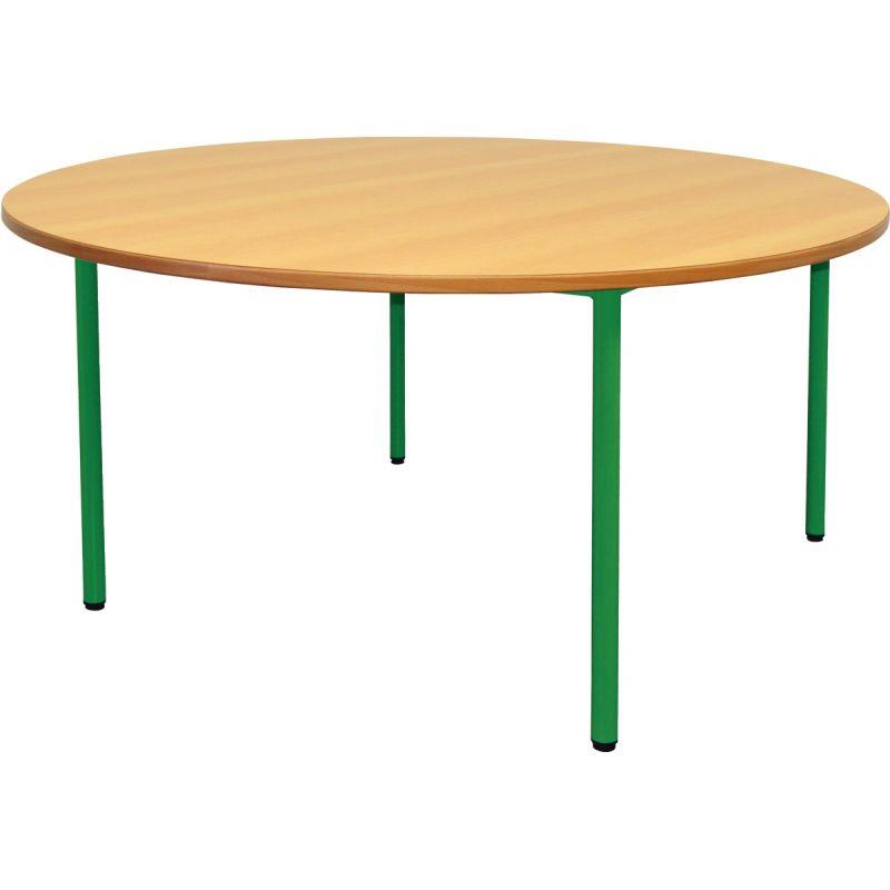 Image de  Table maternelle Ø120cm T1 vert 