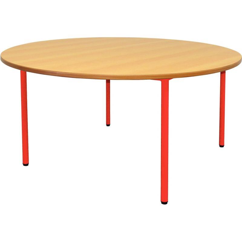 Image de  Table maternelle Ø120cm T2 rouge 