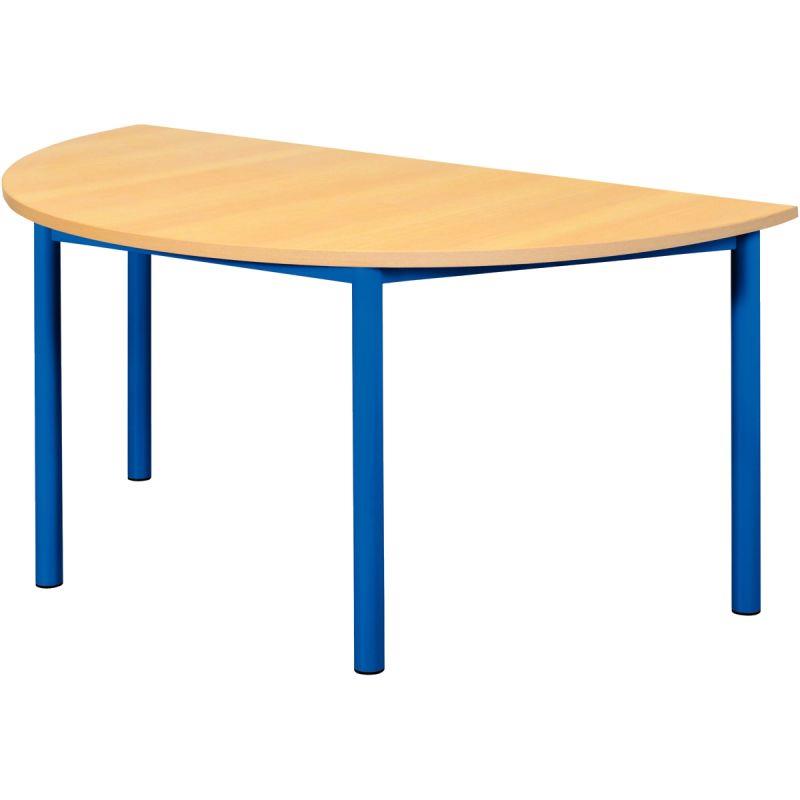 Image de  Table  1/2 lune 120x60cm T2 bleu 