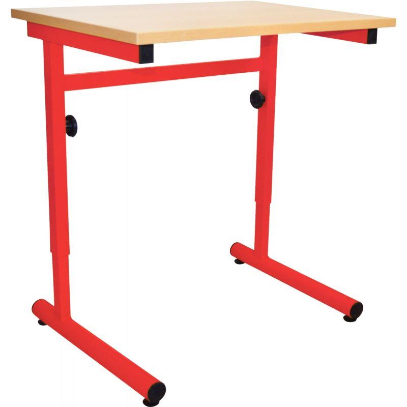 Image de  Table réglable 70x50cm taille 4 à 6 rouge 