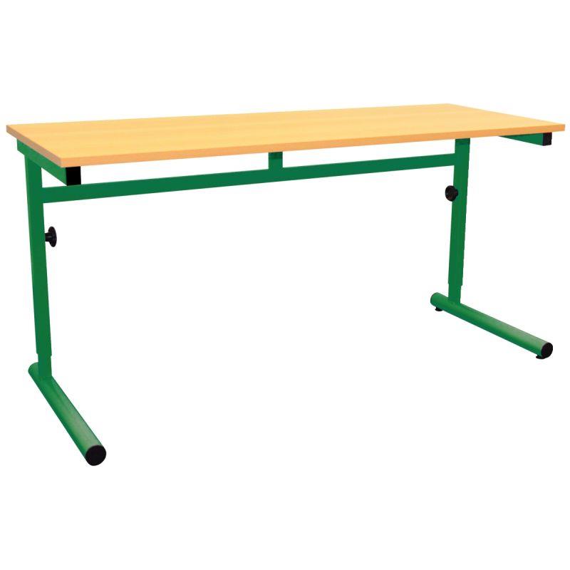 Image de  Table réglable 130x50cm T4 à T6 vert 