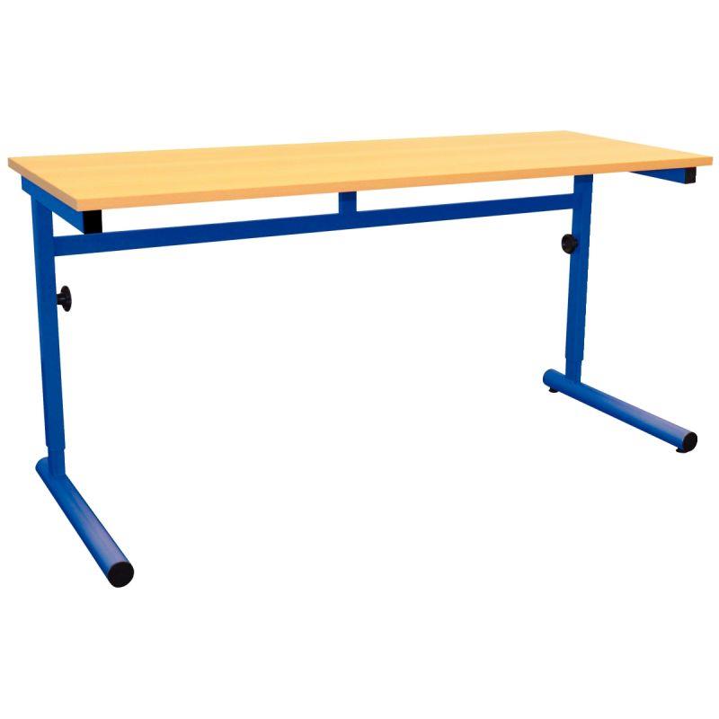 Image de  Table réglable 130x50cm T4 à T6 bleu 