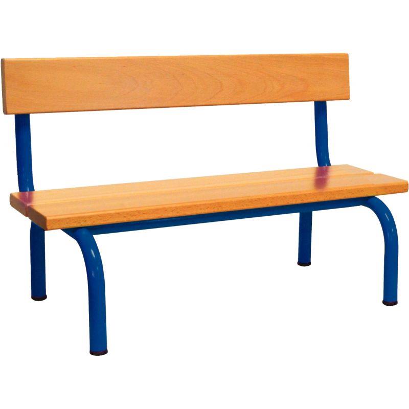 Image de  Banc avec dossier L120cm T2 bleu 