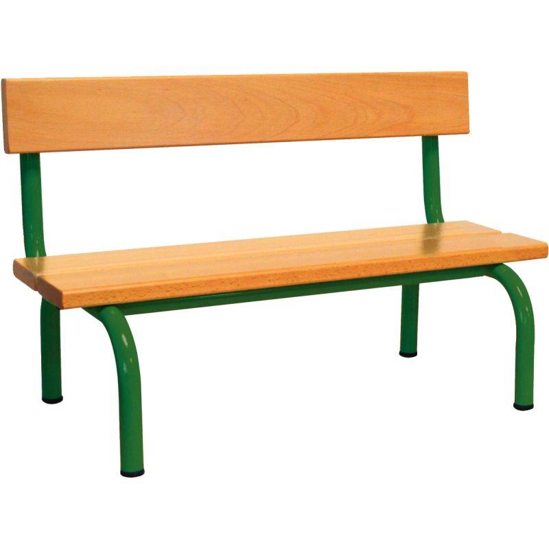 Image de  Banc avec dossier L120cm T2 vert 