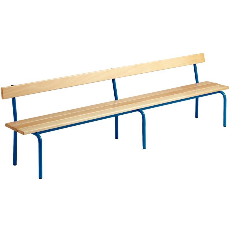 Image de  Banc avec dossier L200cm T2 bleu 