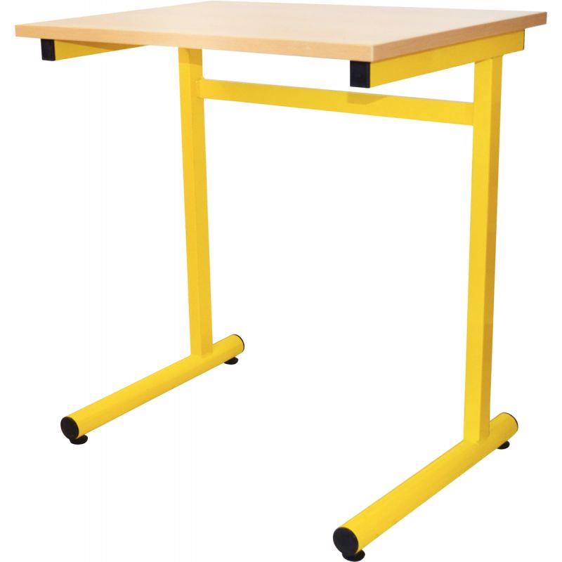 Image de  Table fixe 1 place 70x50cm T4 jaune 