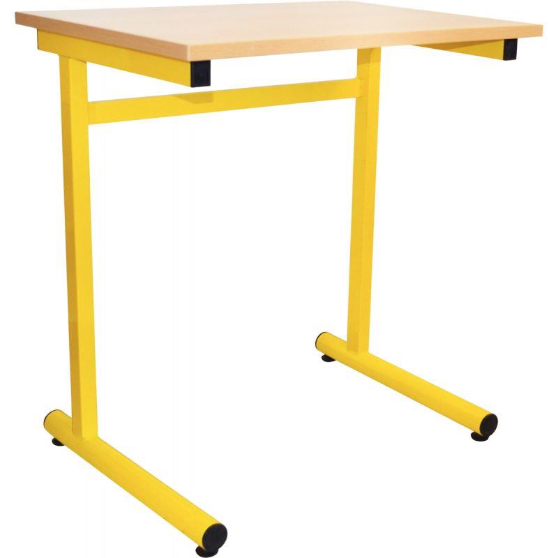Image de  Table fixe 1 place 70x50cm T5 jaune 