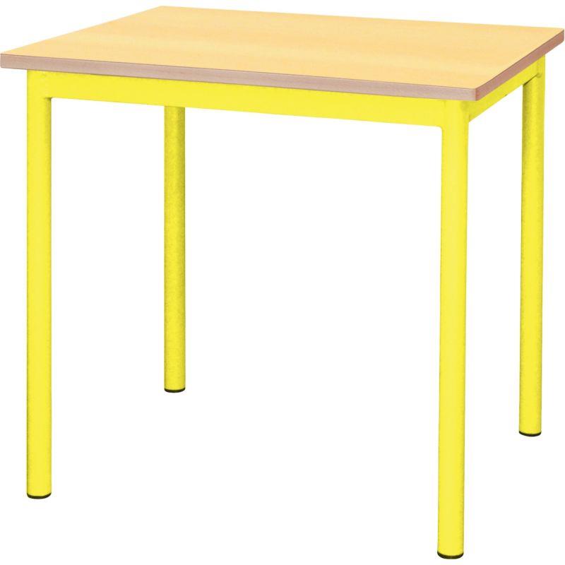 Image de  Table maternelle 60x50cm T3 jaune 