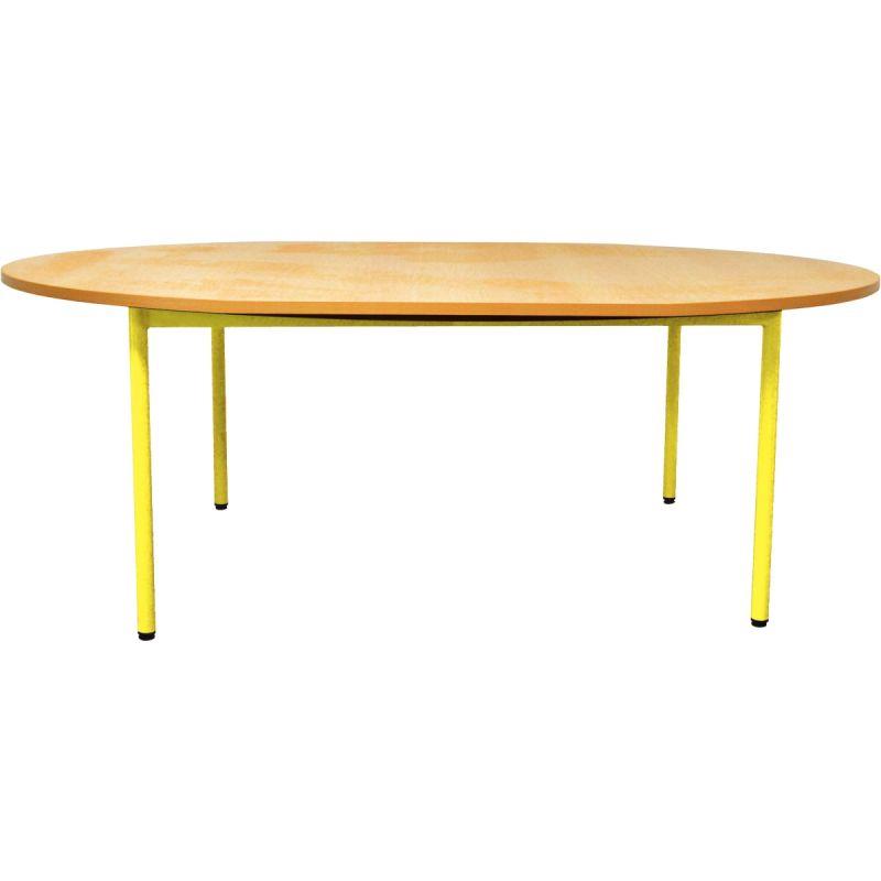 Image de  Table  ovale 120x90cm T2 jaune 