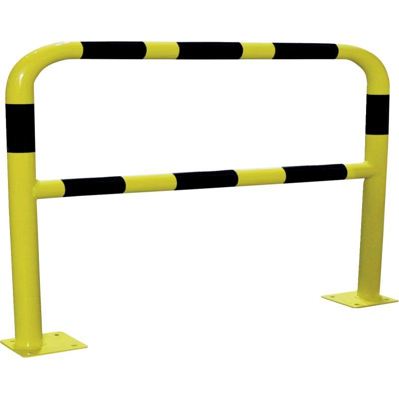 Image de  Barrière en acier 2m diamètre 60mm noir et jaune 