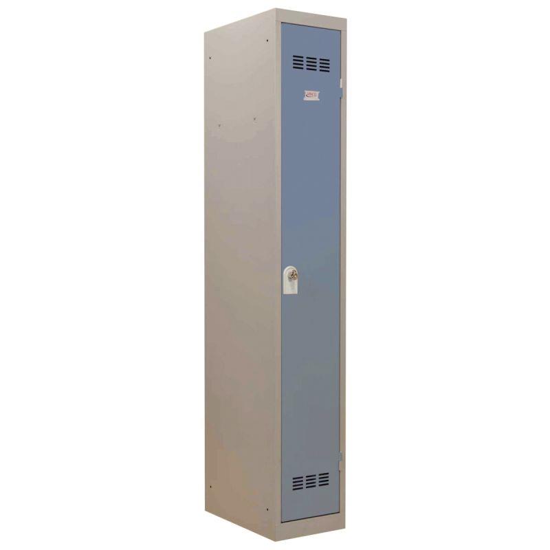 Image de  Vestiaire d''atelier 1 porte industrie propre L30cm porte bleu/corps gris 