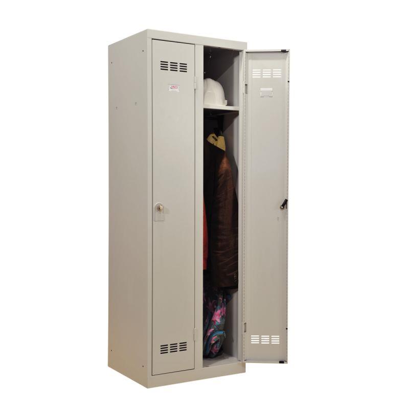 Image de  Vestiaire d''atelier 2 portes industrie propre L60cm gris 