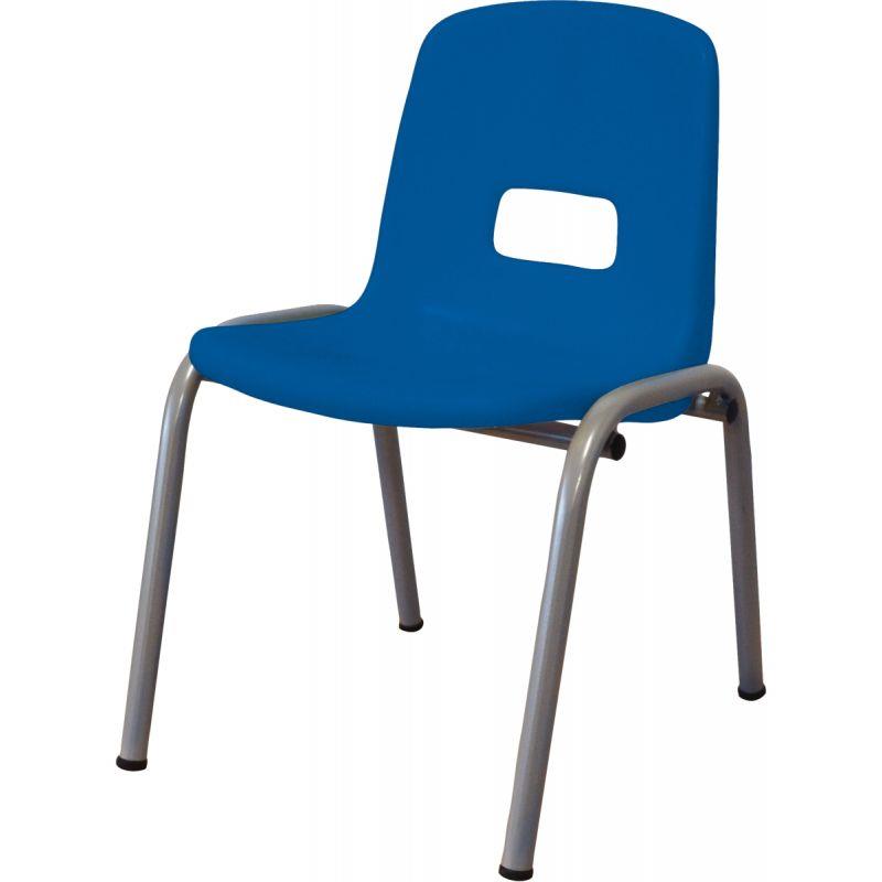 Image de  Chaise coque polypropylène T1 bleu 