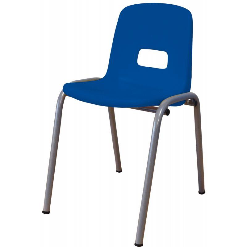Image de  Chaise coque polypropylène T3 bleu 