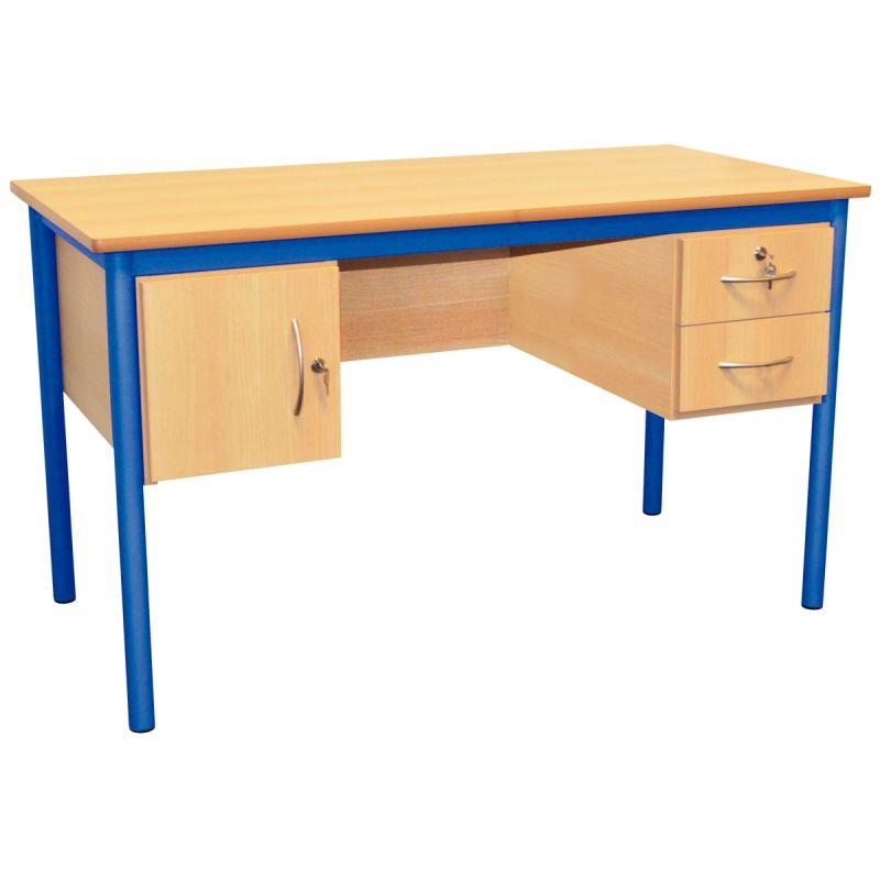 Image de  Bureau du professeur 130x65cm bleu 