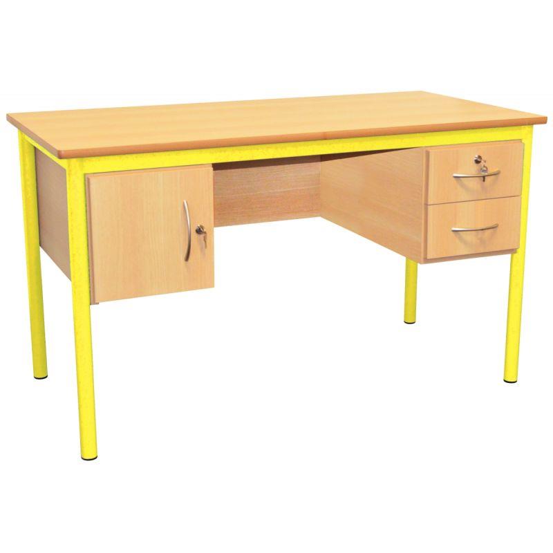 Image de  Bureau du professeur 160x80cm jaune 