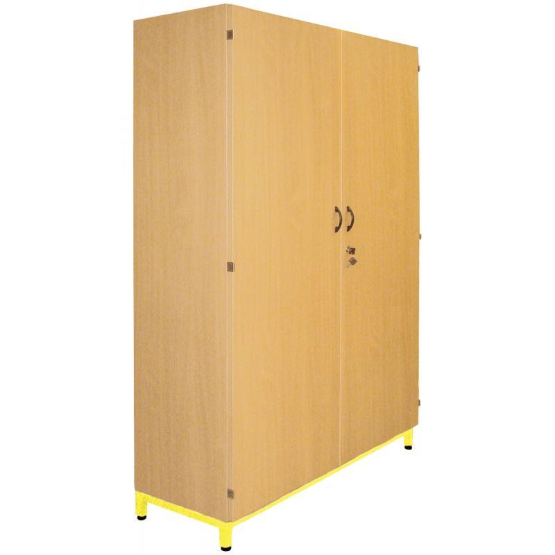 Image de  Armoire haute portes battantes 180x120x45cm jaune 