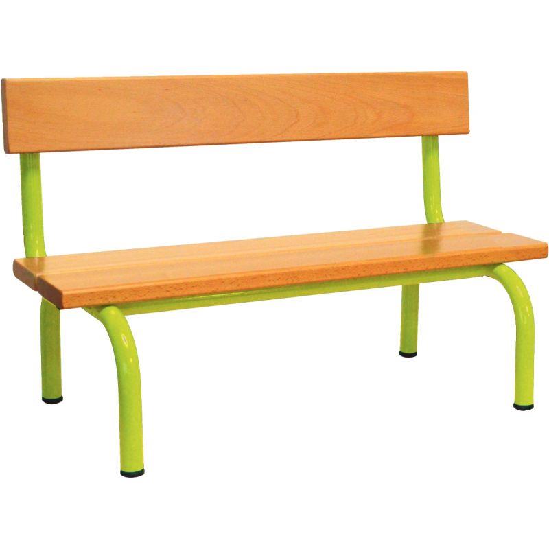 Image de  Banc avec dossier L120cm T3 vert granny 