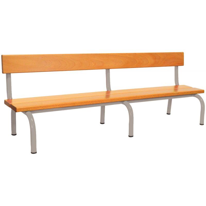 Image de  Banc avec dossier L160cm T3 gris alu 
