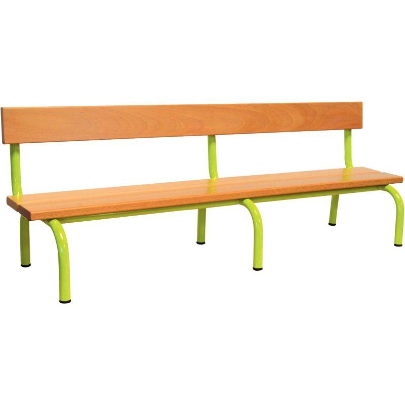 Image de  Banc avec dossier L200cm T1 vert granny 