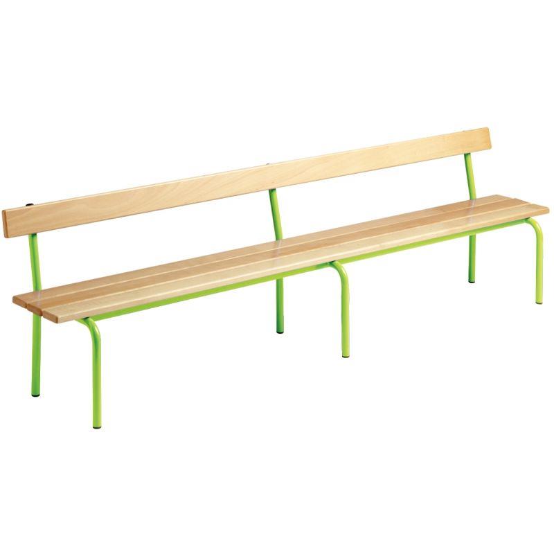 Image de  Banc avec dossier L200cm T3 vert granny 