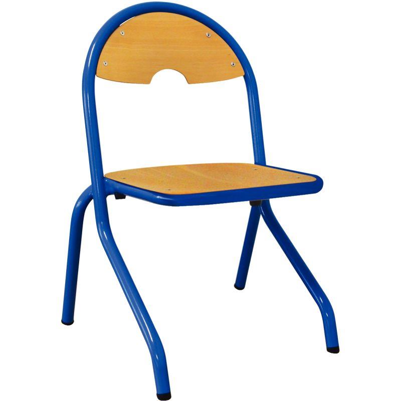Image de  Chaise 4 pieds appui sur table T2 bleu 