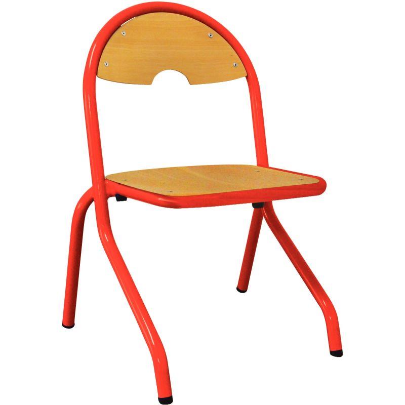 Image de  Chaise 4 pieds appui sur table T3 rouge 