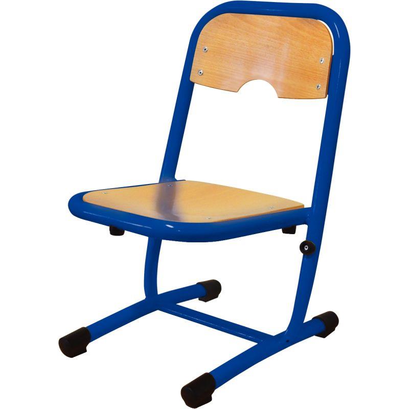Image de  Chaise fixe appui sur table empilable T1 bleu 