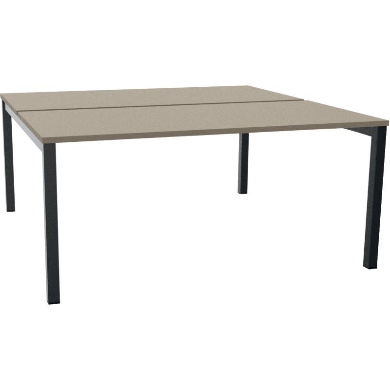 Image de  Elément de départ poste bench L160 cm Optim'' plateau Grège structure Noir 