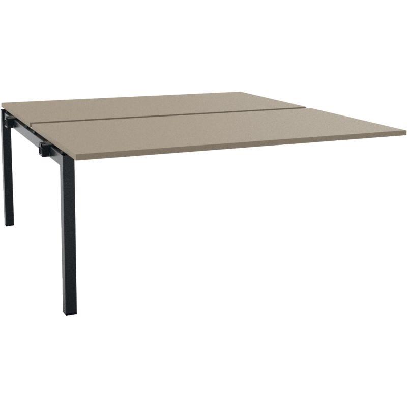 Image de  Elément suivant poste bench L160 cm Optim'' plateau Grège structure Noir 