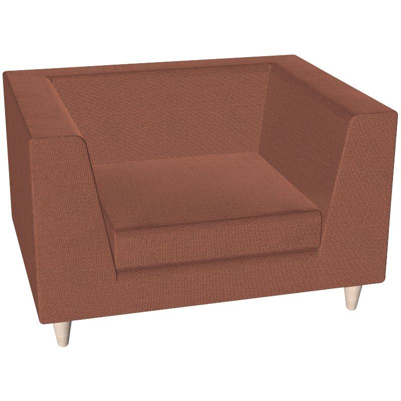Image de  Canapé Lounge 1 place L91cm tissu uni saumon 