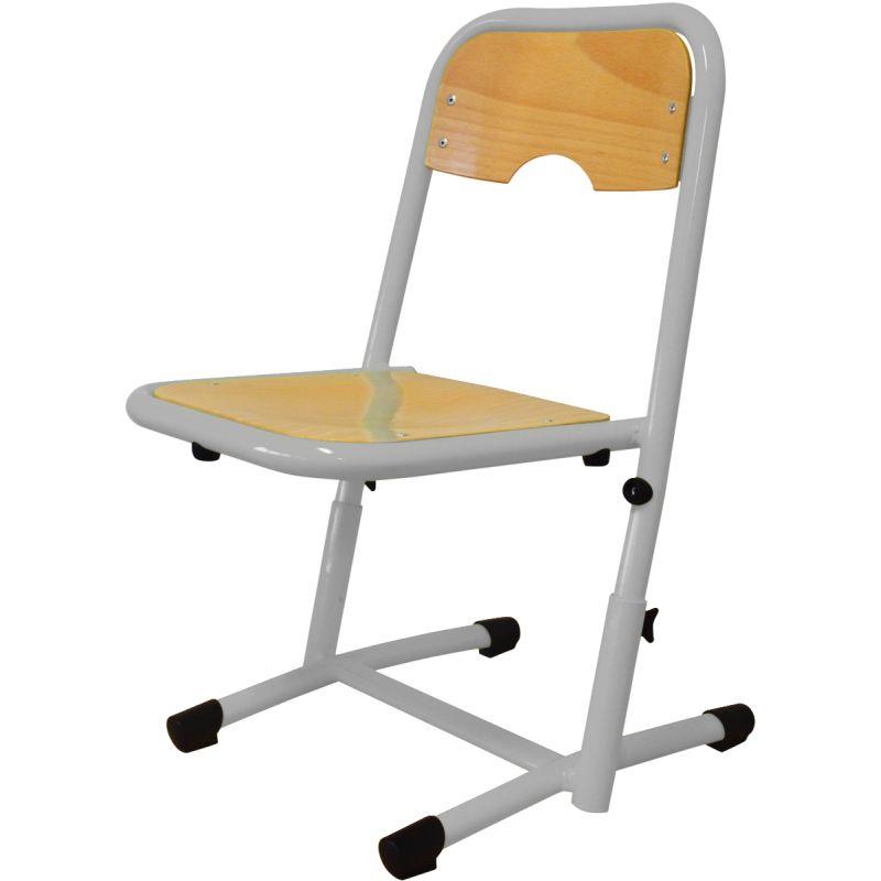 Image de  Chaise réglable appui sur table T1 à T3 gris alu 