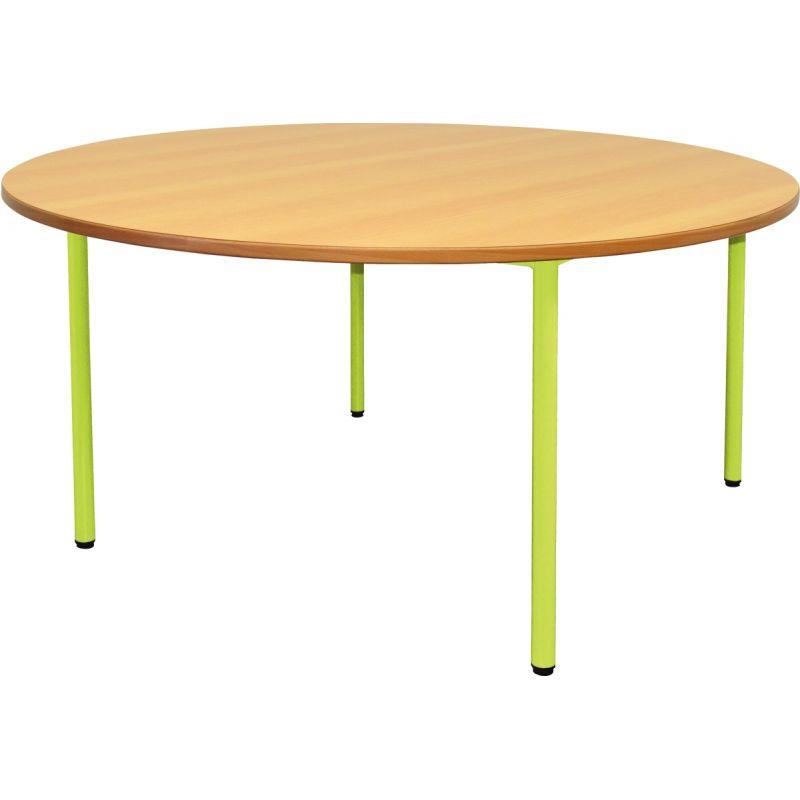Image de  Table maternelle Ø120cm T2 vert granny 