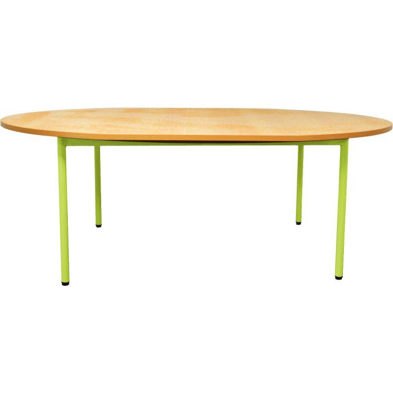 Image de  Table  ovale 120x90cm T3 vert granny 