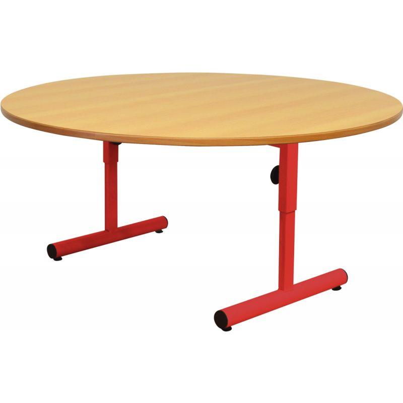 Image de  Table diamètre 120cm T1 à T3 rouge 