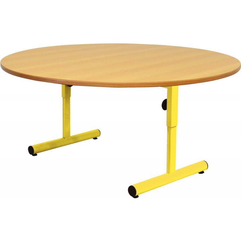 Image de  Table diamètre 120cm T1 à T3 jaune 
