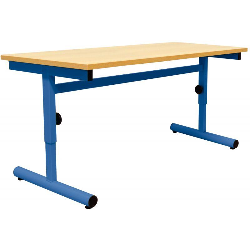 Image de  Table maternelle 160x80cm T1 à T3 bleue 