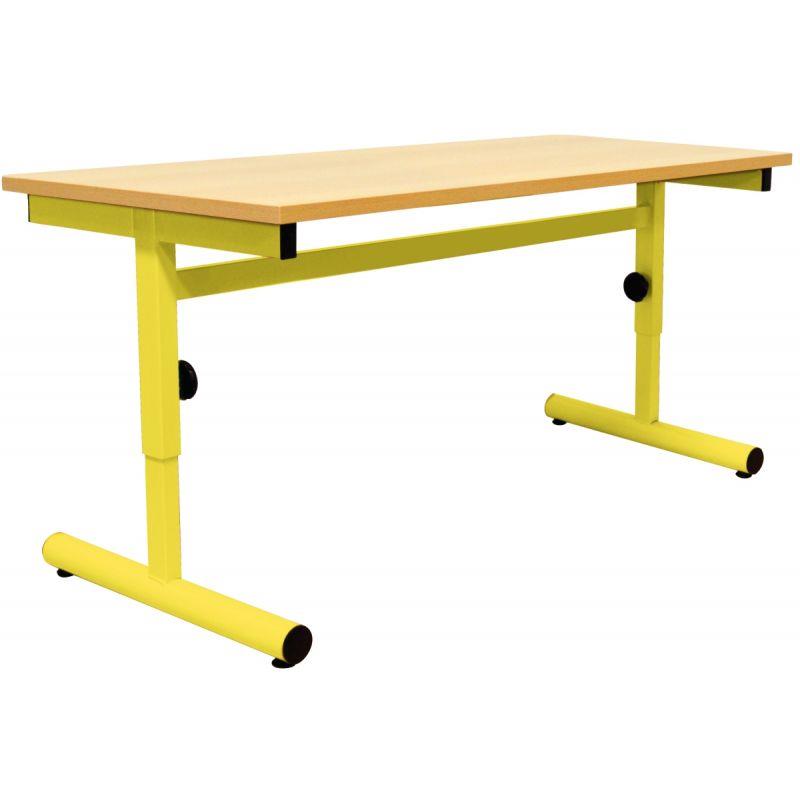 Image de  Table maternelle 160x80cm T1 à T3 jaune 