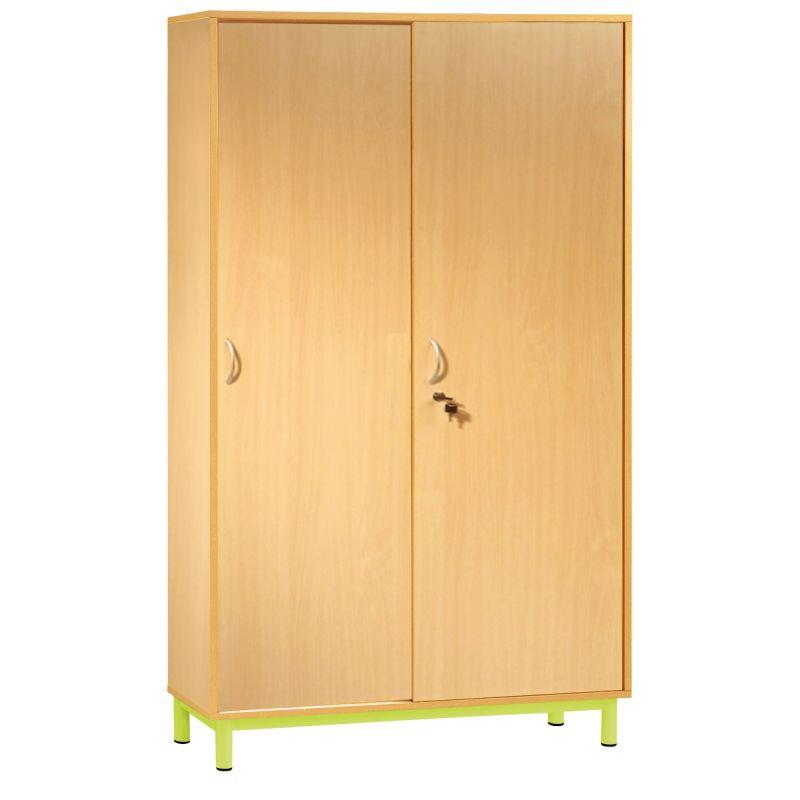 Image de  Armoire haute portes coulissantes 180x120x42cm vert granny 