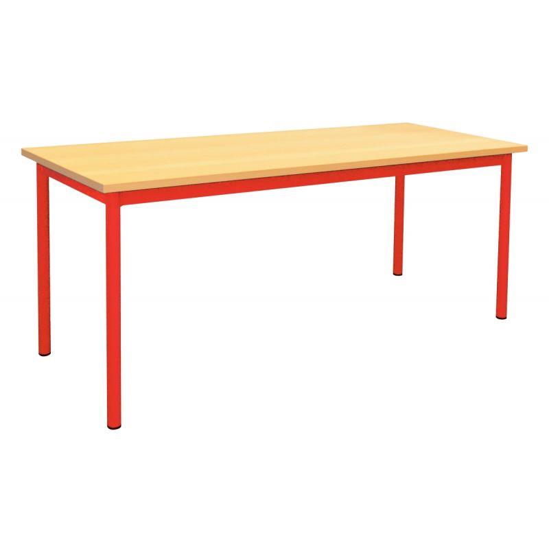 Image de  Table maternelle 120x60cm T0 rouge 