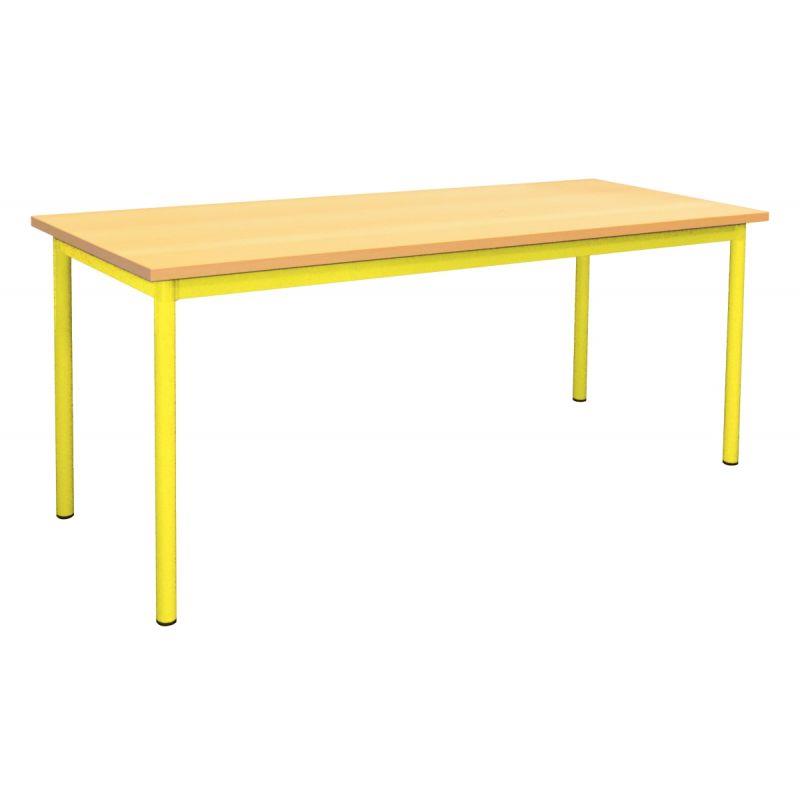 Image de  Table maternelle 120x80cm T0 jaune 