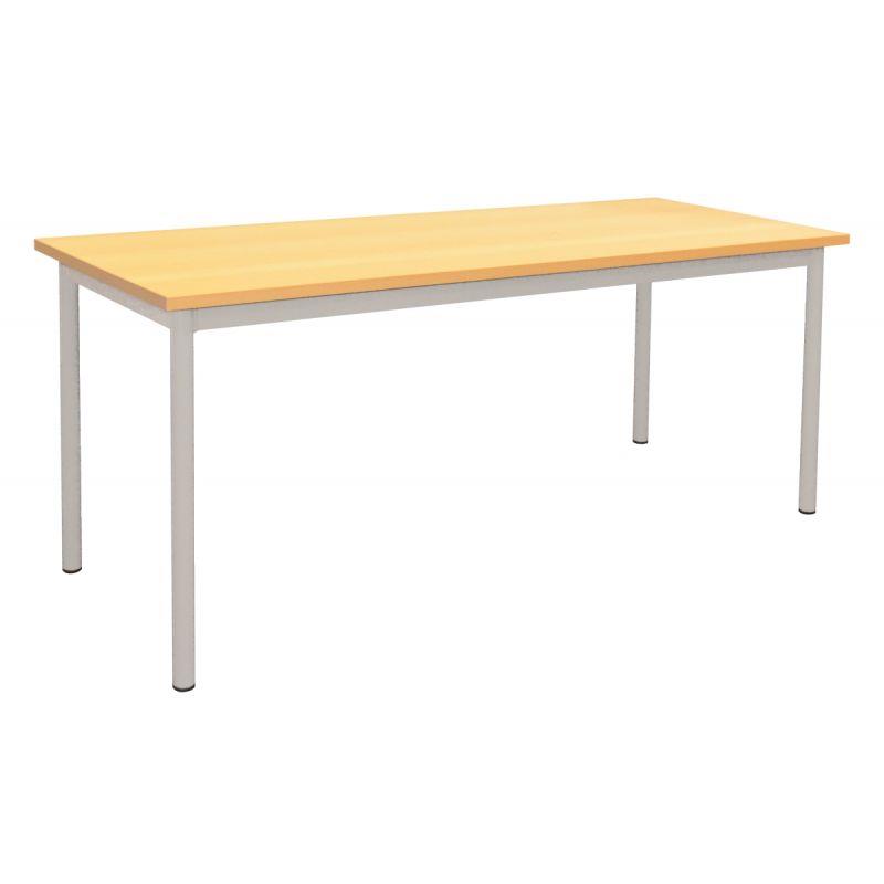 Image de  Table maternelle 120x80cm T0 gris alu 