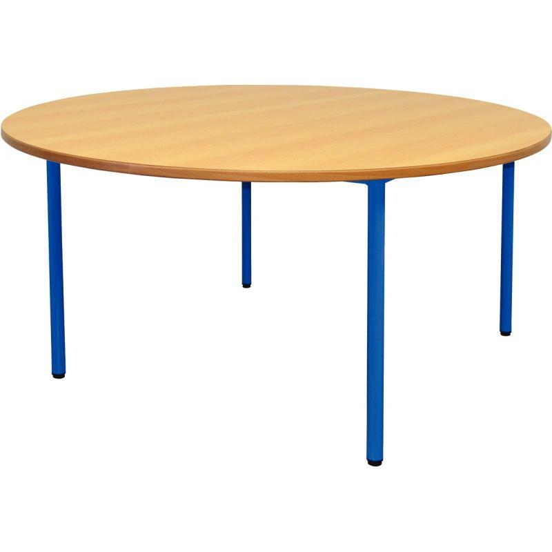 Image de  Table maternelle Ø120cm T0 bleu 