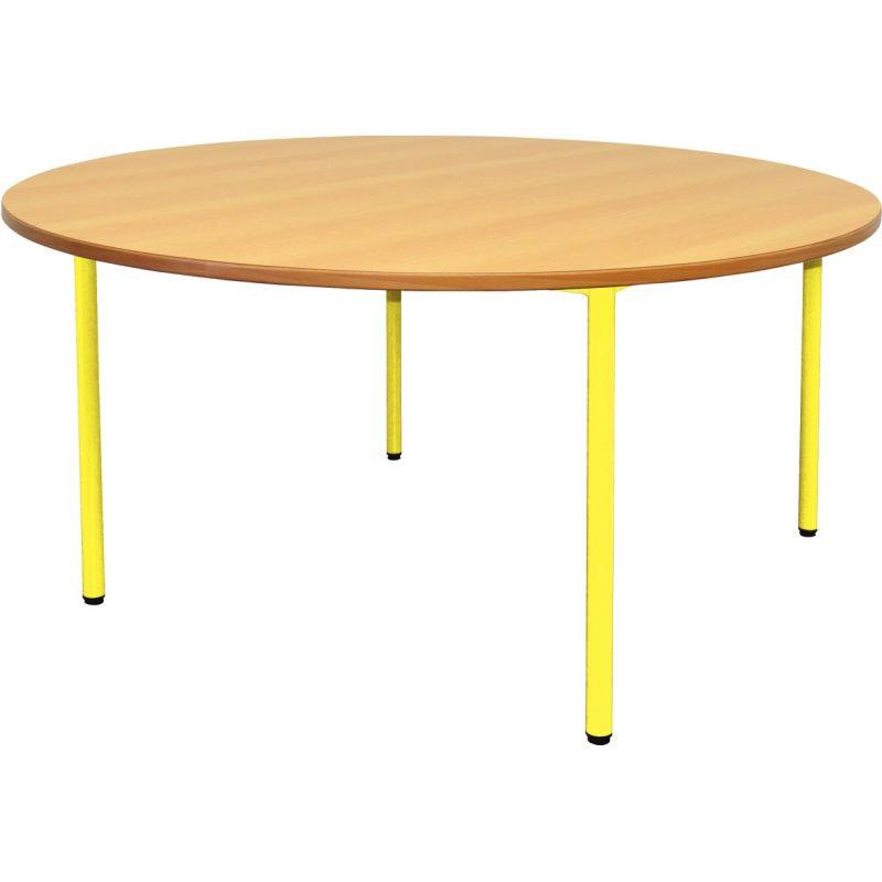 Image de  Table maternelle Ø120cm T0 jaune 