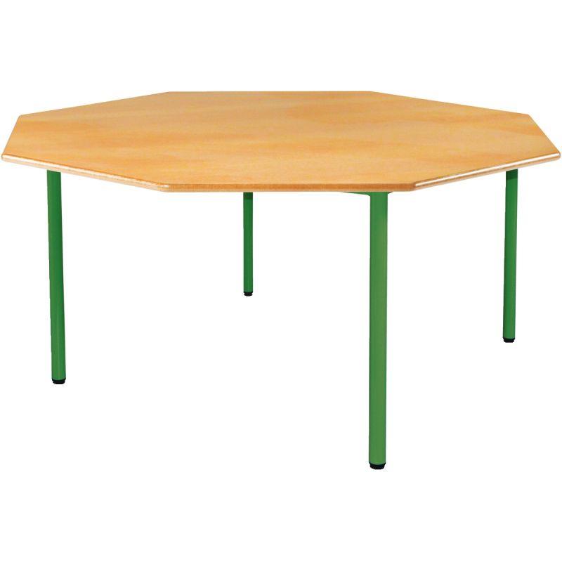 Image de  Table  octogonale 4 pieds Ø120cm T0 vert 