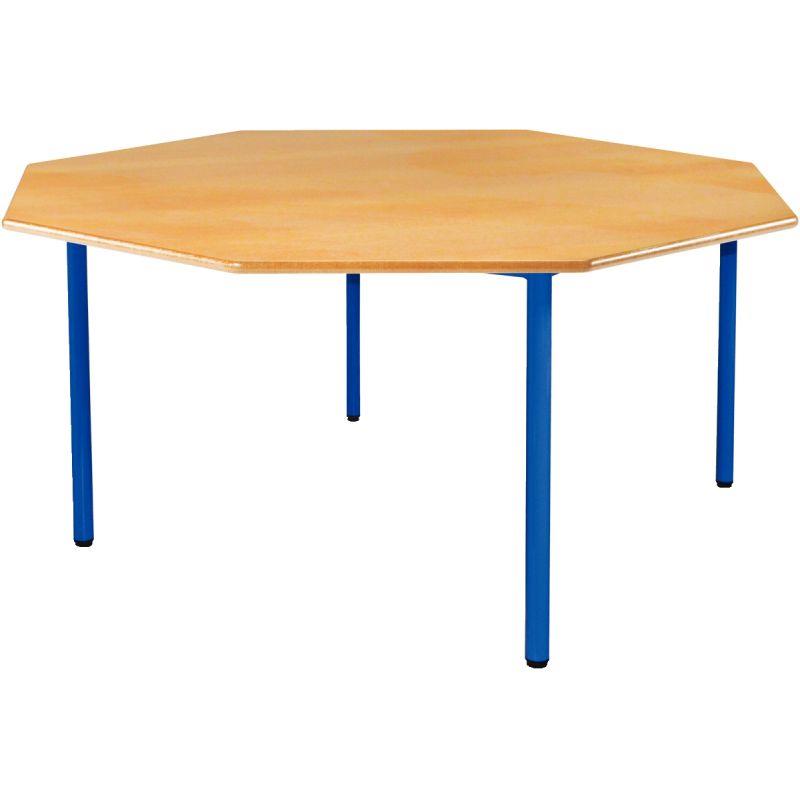 Image de  Table  octogonale 4 pieds Ø120cm T0 bleu 