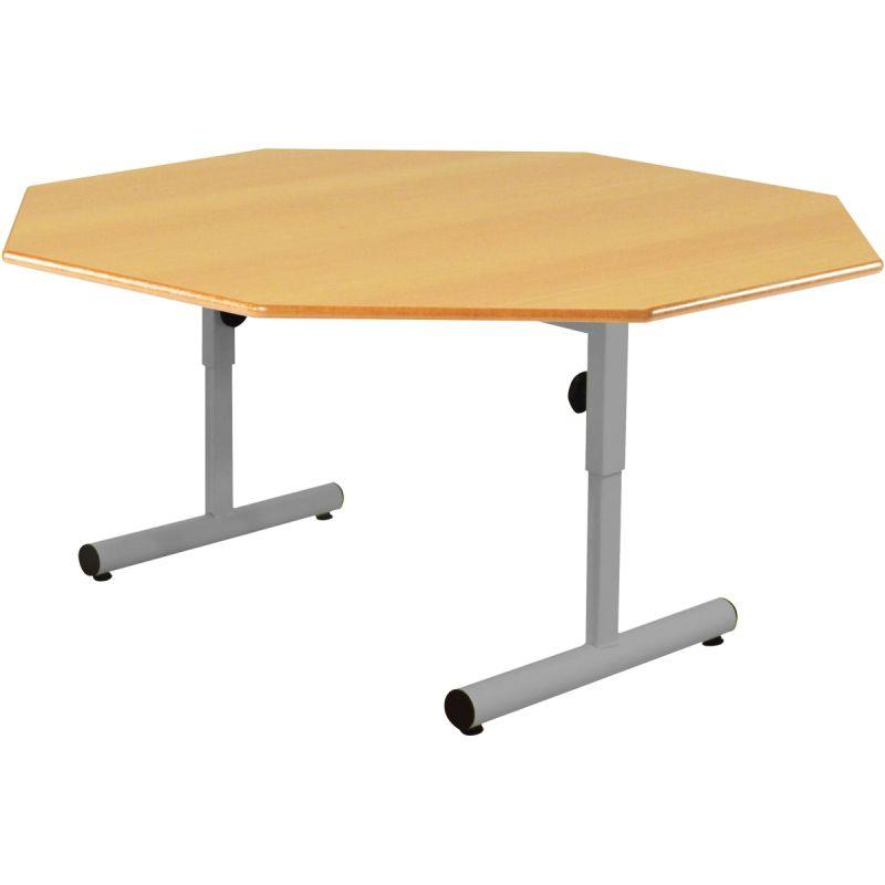 Image de  Table octogonale 120cm T1 à T3 gris alu 