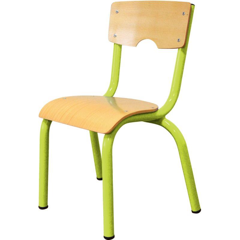 Image de  Chaise 4 pieds métal T2 vert granny 